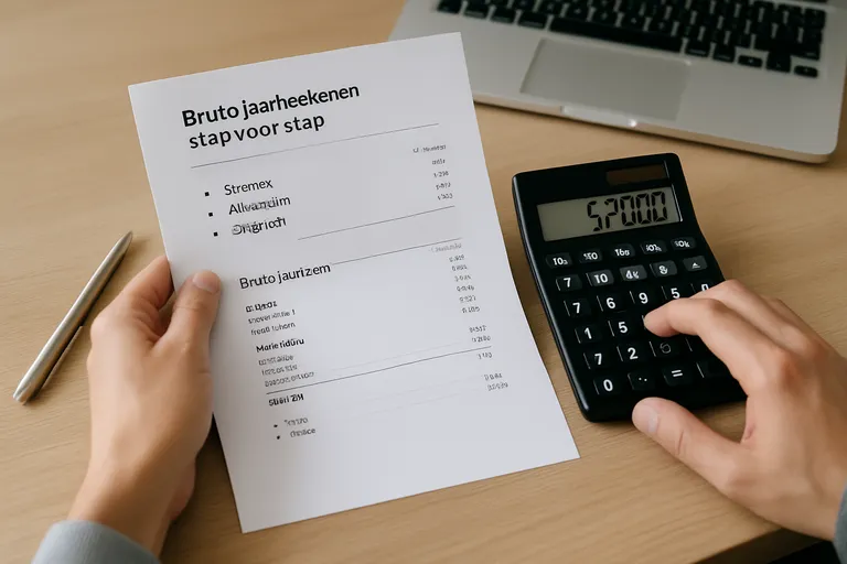 Bruto jaarloon berekenen stap voor stap