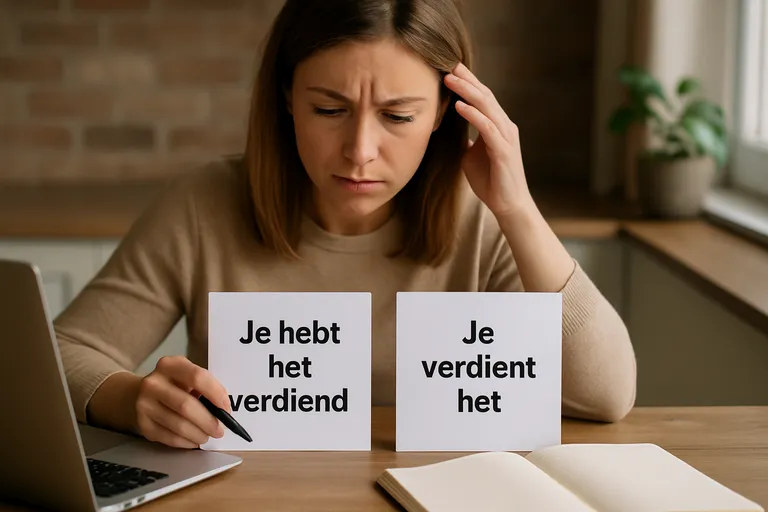 Je hebt het verdiend of je verdient het: zo maak je altijd de juiste keuze
