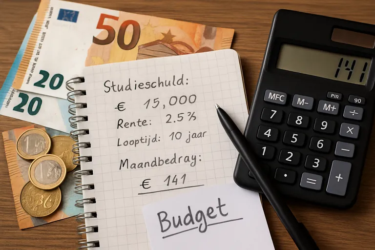 Zo bereken je het maandbedrag van je studieschuld en krijg je grip op je budget